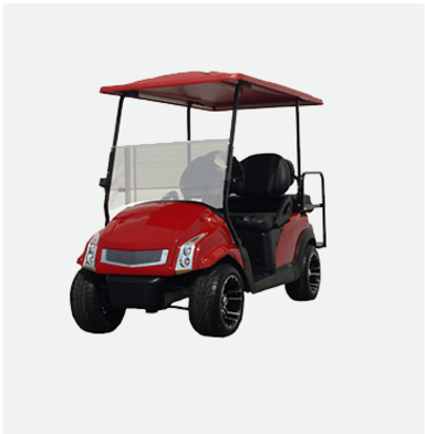 red golf cart