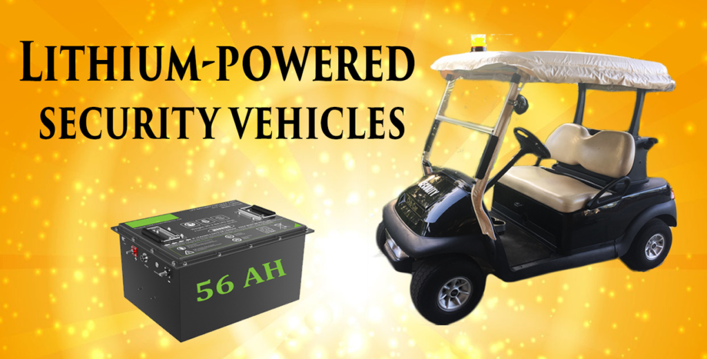 lithium powered security vehicle